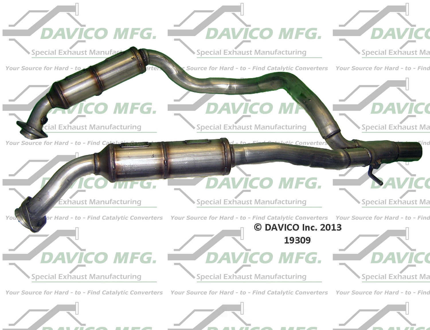 Davico Mfg Catalytic Converter P/N:19309 Fits select: 2009-2012 FORD ECONOLINE