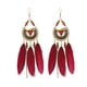 thumbnail image 2 of Pendientes de plumas creativos de estilo étnico retro de moda adornos 3 piezas tipo 18, 2 of 5
