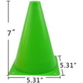 thumbnail image 2 of 7 Inch Plastic Traffic Cones Sport Training Agility Marker Cone for Soccer, Skating, Football, Basketball, Indoor and Outdoor Games, 2 of 6