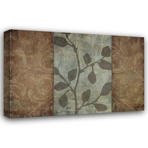 Kristin Emery 18x13 Gallery Wrapped Canvas Wall Art Titled - Rustic Leaves II