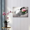 thumbnail image 2 of wall26 - Pink Lotus Flower on a Foggy Black and White Setting - Canvas Art Home Art - 24x36 inches, 2 of 4