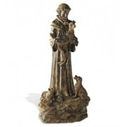 Problem Solvers Hand-Finished Woodlike St. Francis Garden Statue