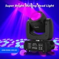 thumbnail image 4 of 2 Pack Moving Head Stage Light with Flight Case, 18 Prism 8500K COB LED DJ Light with Gobo for Club Party Disco Halloween, 4 of 13