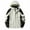 White, variant on qolati Rain Jackets Women Waterproof with Hood Plus Size Lightweight Color Contrast Travel Rain Coat Outdoor Windbreaker Hiking Ski Jackets Outwear with Zippers Pockets
