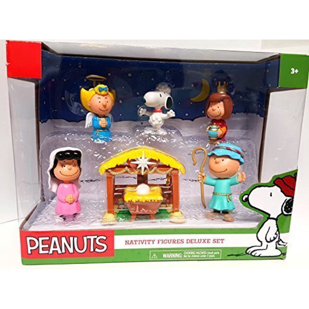 Peanuts Christmas Nativity Deluxe Figure Set