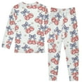 thumbnail image 2 of joogoo Blue Bows Disco Balls 2 Piece Long Sleeve Tee and Pants Cotton Pajama Set 8Y, 2 of 7