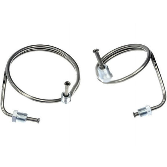 Hydraulic Brake Line Kit with Fittings - Compatible with 1987 - 1995 Jeep Wrangler 2.5L 4-Cylinder 1988 1989 1990 1991 1992 1993 1994