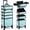 Turquoise Vitality, variant on Case Wheels, Rolling Case, 4-in-1 Trolley, Cases Travel Cart with Key for MUA, Hairstylists, Tech, Gradient Purpple