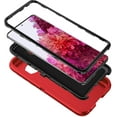 thumbnail image 3 of Designed for Samsung Galaxy S20 FE Heavy Duty Case, Triple Layer Protection Shockproof Dropproof Dustproof Anti-Scratch Phone Case Cover for Samsung Galaxy S20 FE,Red, 3 of 7
