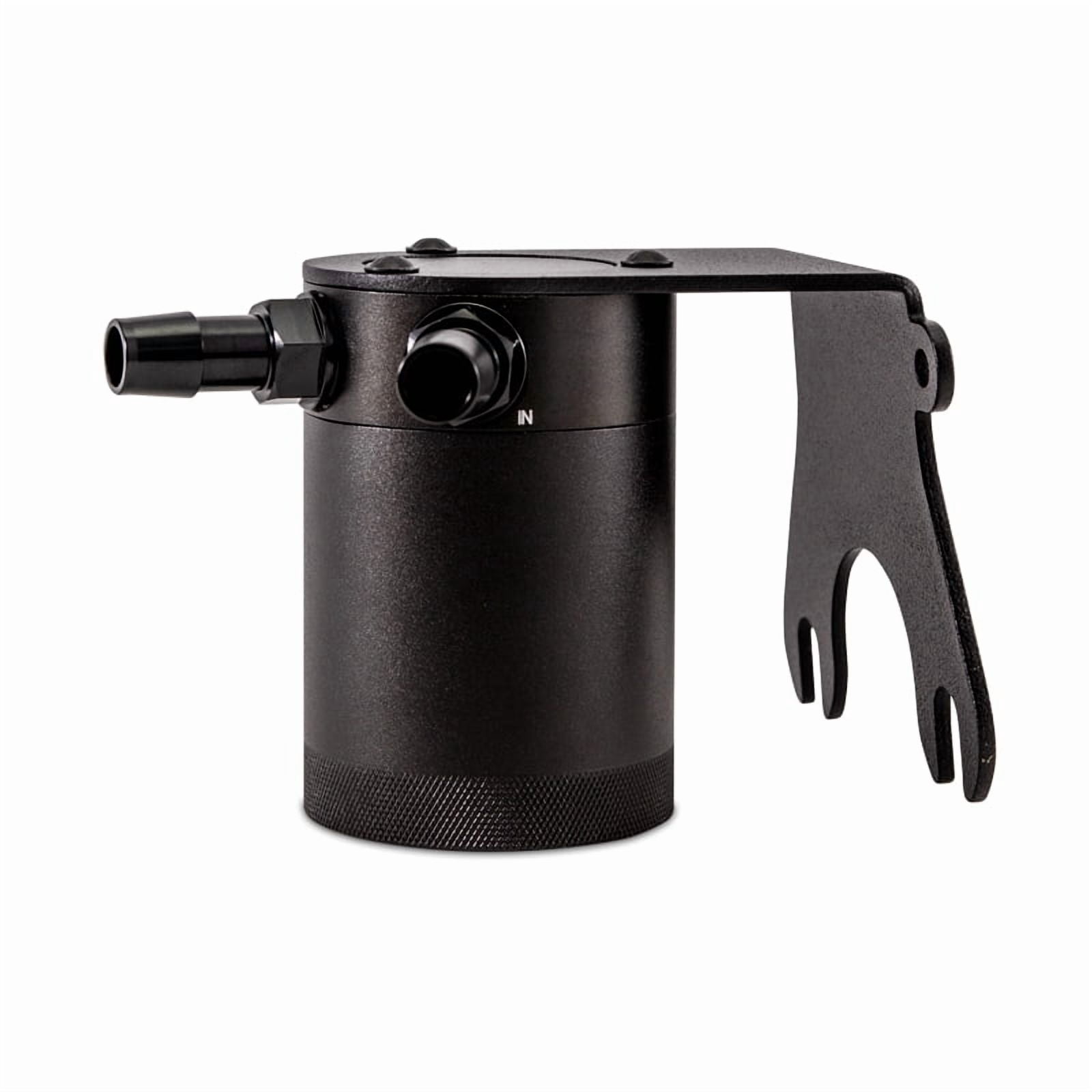 Mishimoto MMBCC-JLP-18PBE Baffled Oil Catch Can Compatible With Jeep Wrangler JL 3.6 L 2018+ Black