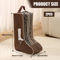 thumbnail image 2 of 2Pcs Breathable Shoe Organiser Waterproof Moisture Preventing Boot Storage Bag For Sport Business Trip Travel Daily Use, 2 of 4
