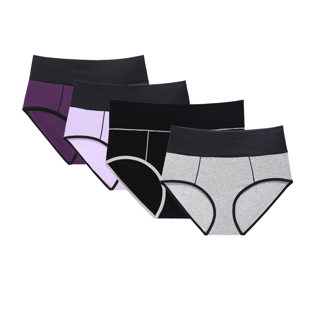 BESTSPR Womens Underwear Plus Size High Waist Cotton Sexy Drawstring