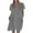 Gray, variant on Bigersell Evening Dresses Women's Fashion Casual Cotton and Linen Short Sleeve Lapel Button Solid Color Dress Wedding Dresses for Bride Regular Mini Dresses, Style 24944, Green L