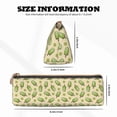 thumbnail image 4 of Naloa Kiwi Ice Cream Print Leather Pencil Case - Portable Big Capacity Pencil Pouch Organizer Bag Stationery Bag for Work & Office Pencil Pen Case, 4 of 5