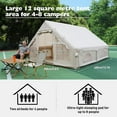 thumbnail image 6 of Esheno Inflatable Tents for Camping 4-8 Person with Hand Pump Quick Setup 4-Season Family Tent Waterproof Windproof 420D Oxford Fabric, 6 of 7