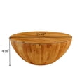 thumbnail image 5 of 35.43"Vintage Style Bucket Shaped Coffee Table for Office, Dining Room and Living Room,Natural (Same SKU:W757119054), 5 of 9