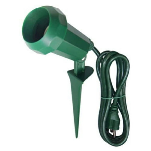 KAB GL-005 Master Electrician Green Outdoor Floodlight Holder With 6' Cord - Quantity of 1