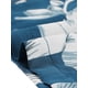 thumbnail image 5 of Conjunto de pijama de satén para mujer INSPIRE CHIC, top de manga corta y pantalones de seda con flores, 2 piezas, pijamas XS azul, 5 of 6