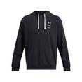 thumbnail image 4 of Men's Under Armour Rival Fleece Textured Tri-Logo Hoodie Color: Black Size: S, 4 of 4