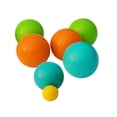 thumbnail image 4 of kusrkot 7 Pcs Balles de Sport Terrain de Jeu Bois Multicolore Résistant à l'Usure Jeu Robuste, 4 of 9