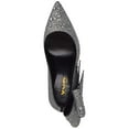 thumbnail image 3 of XYD Women Sparkly Glitter Rhinestone Pointy Close Toe Pumps Slip On Stiletto Evening High Heel Side Bow Dress Shoes Size 14 Silver, 3 of 4