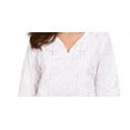 thumbnail image 2 of Charter Club Women's Foil Print Linen Top White Size Small, 2 of 3
