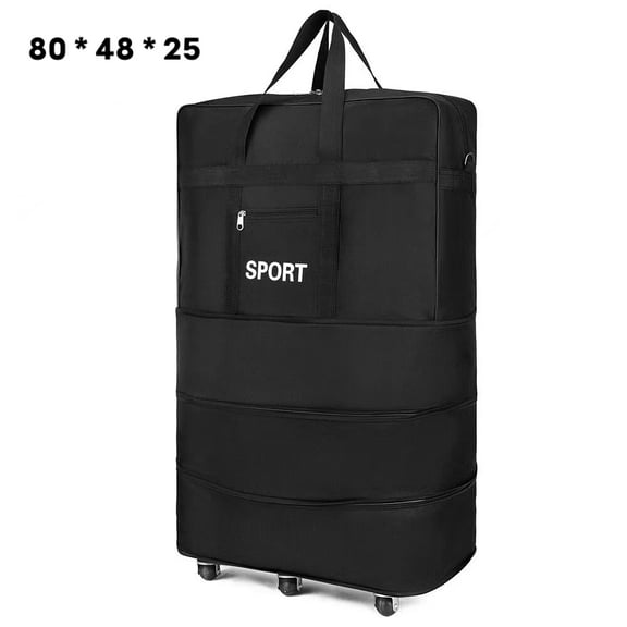 42" 6 Wheel Extra Large Lightweight Luggage Trolley Suitcase Travel Bag Uk Stock