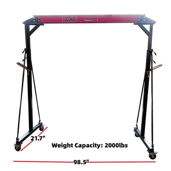 AGROTK 2000 lbs,1 ton Steel Portable Gantry Crane