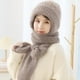 thumbnail image 3 of Jumpingount Bufanda con capucha de invierno elegante y de moda para una protección versátil para los oídos bufanda a prueba de viento Accesorios de disfraces rosa, 3 of 6
