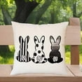 thumbnail image 2 of Easter Pillow Covers 16X16 inch Polka Dot Bunny Decorative Throw Pillows Rabbit Cushion Case Spring Decorations for Farmhouse Home Couch Sofa(2-16a), 2 of 6