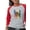 Heather/Red, variant on CafePress - Save Ukraine! America Supports Long Sleeve T Shirt - Womens Baseball Tee