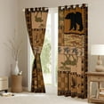 thumbnail image 3 of jejeloiu Safari Moose Bear Blackout Curtains Set of 2 (52x84 Each),Rustic Mallard Window Curtains,Fishing And Hunting Curtains and Drapes For Adults,Super Cozy Room Decor, 3 of 6