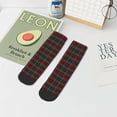 thumbnail image 7 of Fuzoiu Tartan Plaid Print Adult Socks, Crew Moisture-wicking Socks, Unisex Cushion Crew Socks,Casual Sports Ankle Socks, 7 of 7