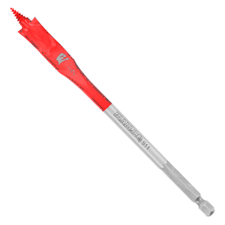 UPC: 0008925153146 | Diablo 1/2 in. X 6 in. L High Speed Steel Clean Wood Spade Bit Hex Shank 2 pk