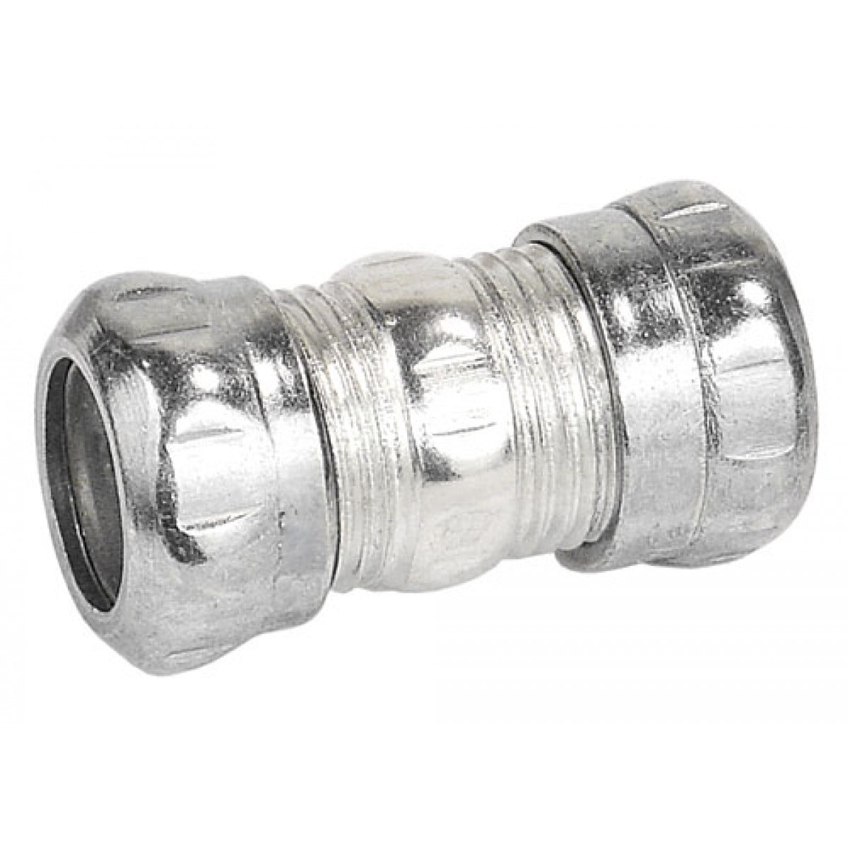 5 Pcs, 3/4 In. Emt Rain Tight Compression Coupling, Zinc Plated Steel