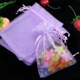 thumbnail image 3 of 100 unids/lote bolsa de Organza con cordón bolsa de joyería embalaje de joyería bolsas de exhibición para decoración para fiesta de boda bolsas de joyería de Organza, 3 of 5