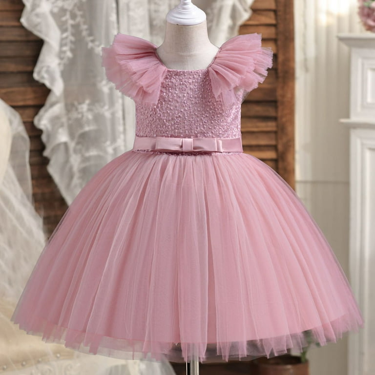 YUELONGHU Girls Fashion Dresses Flower Girl Dresses 4T Child Girls