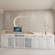 thumbnail image 4 of Office Luxury Reception Desk Cashier Table Register Shop Modern Conference Reception Desk Counter Theke Rezeption Bar Furniture My Lux Decor Round, 4 of 6
