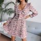thumbnail image 2 of Vestido Plisado de Gasa Con Cuello en V Y Cintura de Otoño E Invierno Para Mujer Odeerbi  ODB115817, 2 of 4