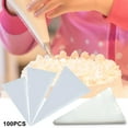 thumbnail image 1 of Up to 60% Off! Gspmoly 100 Pcs Disposable Thickened Piping Bag Icing Fondant Decorating Tool Disposable Piping Bag for Cake Cookies Cream Decoration up to 60% Off, 1 of 2
