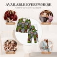 thumbnail image 7 of Lsque Fishing Gnome Pattern Long Sleeve Pajama Set for Women - Soft 2-Piece Sleepwear and Loungewear Set with Pockets, Comfy Nightwear-Small, 7 of 7