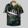 thumbnail image 3 of Dead by Daylight DBD Casual Short Sleeve Shirt Lapel Collar Shirt Summer Beach Shirt 3XL, 3 of 8