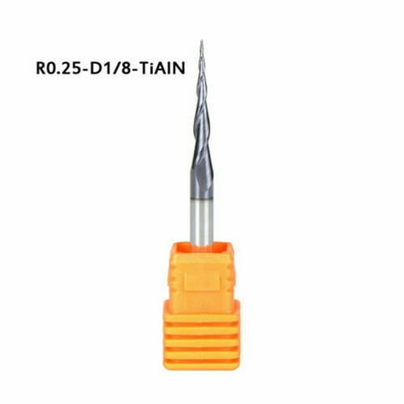 

Geege R0.25mm-1mm Tapered Ball Nose End Mill 1/8 Shank CNC Router Woodwork Carving