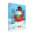 thumbnail image 2 of Trademark Fine Art ' Red Coat Snowman' Canvas Art by Barbara Mock, 2 of 3