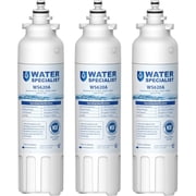 Waterspecialist ADQ73613401 Refrigerator Water Filter, Replacement for LG® LT800P®-6 Month / 200 Gallon, ADQ73613408, ADQ73613402, ADQ75795104, Kenmore 9490, LSXS26326S, LMXC23746S, 46-9490, 3 Pack