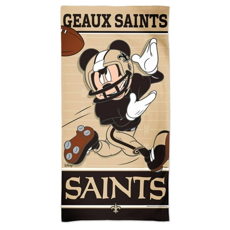 WinCraft New Orleans Saints 30'' x 60'' Disney Spectra Beach Towel