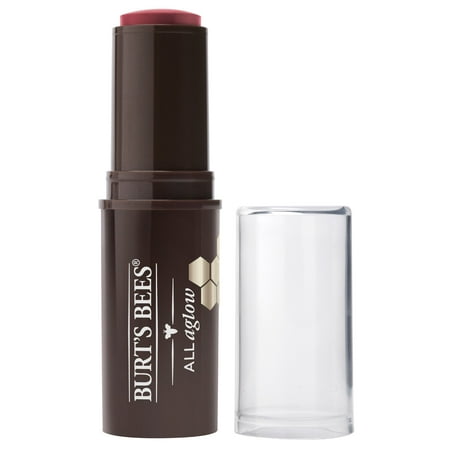 Burts Bees 100% Natural All Aglow Lip & Cheek Stick  Dahlia Dew - 1 Tube