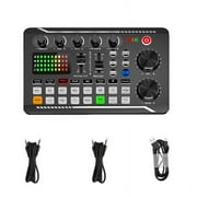 Podcast Equipment Bundle, BM-800 Recording Studio Package with Voice Changer, Live Sound Card - Audio Interface for Laptop Computer Vlog Living Broadcast Live Streaming