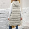 thumbnail image 5 of Posijego Women's Long Puffer Vests Hooded Winter Warm Sleeveless Outerwear Vest with Pockets Plus Size, 5 of 9
