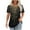 Black#04, variant on JTZGDY Summer Shirts for Women Casual Ruched Pleated Short Sleeve Crewneck Graphic T-Shirts Cute Floral Printed Ladies Flowy Tunic Blouse Beige#01 M